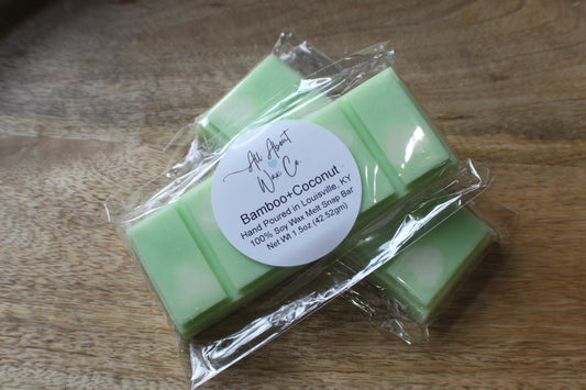 Bamboo and Coconut- Soy Wax Snap Bar - 1.5 Ounces