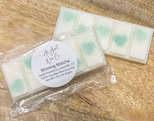 Morning Matcha - Soy Wax Snap Bar - 1.5 Ounces