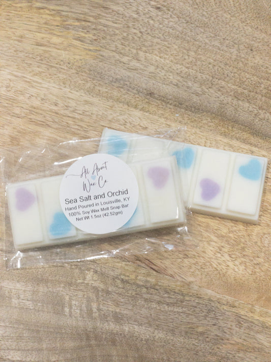 Sea Salt & Orchid - Soy Wax Melt Snap Bar - 1.5 Ounces