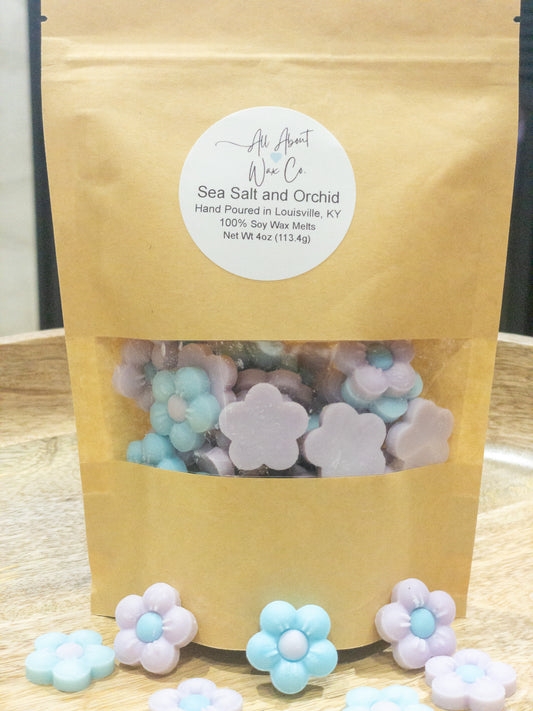 Sea Salt & Orchid - Soy Wax Melts - 4 Ounces